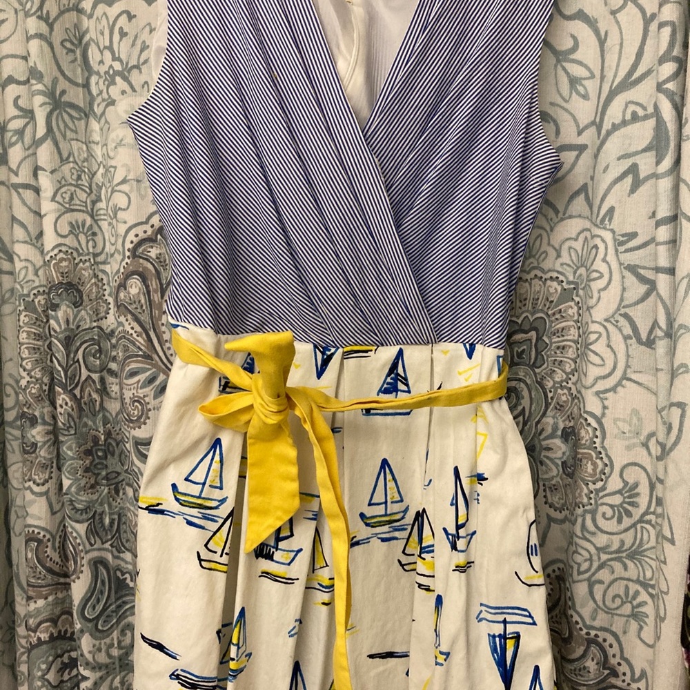 Beautiful yellow sail boat dress